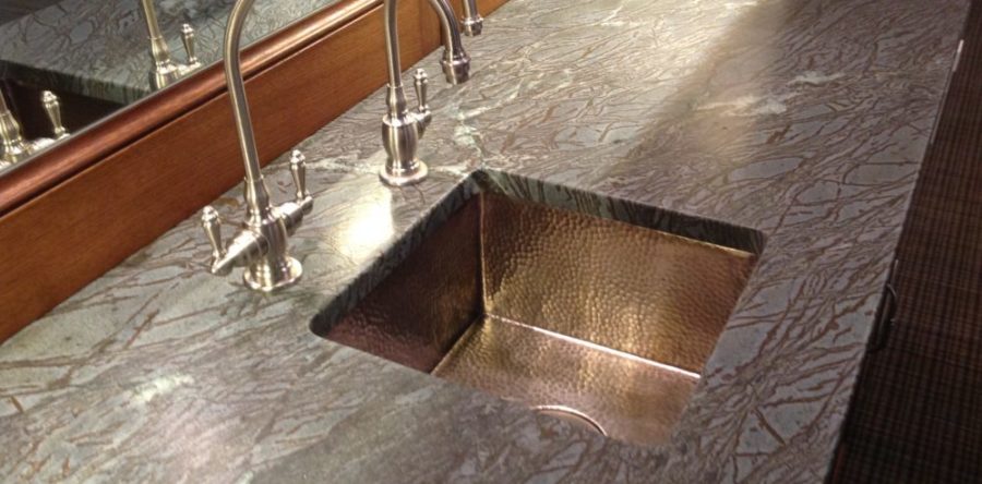 Green Iron Soapstone Bar top