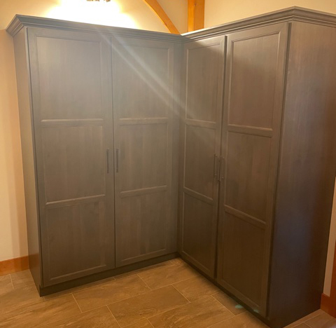 Walk-in Closet Tall Cabinets from Great Northern Cabinetry
