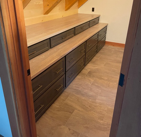 Walk-in Closet Drawers from Great Northern Cabinetry
